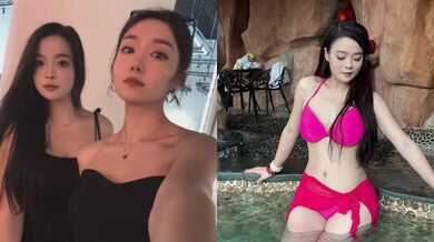 杭州大学生 李雅 与金主酒店做爱视频曝光 口交挑逗媚眼撩人 女上骑乘奶子晃荡 后入爆操骚劲十足！